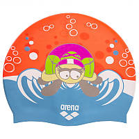 Шапочка для плавания детская ARENA AWT MULTI AR91925-20 цвет оранжевый-голубой mn
