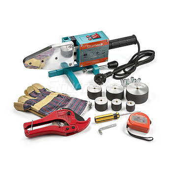 Зварювальний апарат для ПВХ труб "профі" 2500 Вт Sturm TW7225P з антипригарним покриттям зварювальних поверхонь