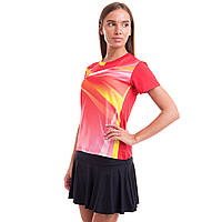 Комплект одежды для тенниса женский футболка и юбка Lingo LD-1834B размер M цвет красный js
