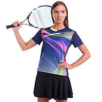 Комплект одежды для тенниса женский футболка и юбка Lingo LD-1834B размер S цвет темно-синий js