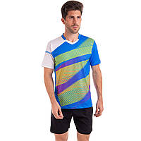 Комплект одежды для тенниса мужской футболка и шорты Lingo LD-1841A размер L цвет голубой js