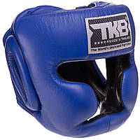 Шлем боксерский в мексиканском стиле кожаный TOP KING Full Coverage TKHGFC-EV размер S цвет синий js