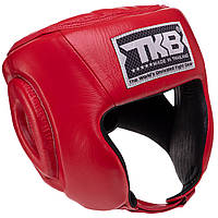 Шлем боксерский открытый кожаный TOP KING Open Chin TKHGOC размер S цвет красный js