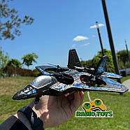 Літак на радіоуправлінні F-22 Raptor Синій | Літаки на пульті управління | Іграшки на радіокеруванні, фото 5