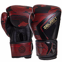 Перчатки боксерские Zelart BO-3397 размер 14 унции цвет камуфляж красный js