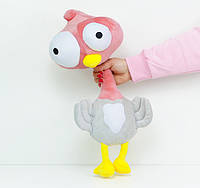 М'яка Іграшка Funny Ostrich 50 см Плюшевий Страус з Великими Очима (00909)