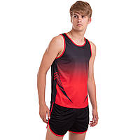 Форма для легкой атлетики мужская Lingo LD-T907 размер 3XL цвет черный-красный js