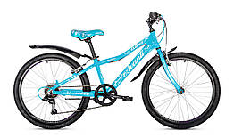 Велосипед для дівчинки підлітковий 24 Avanti Astra v-br, блакитний