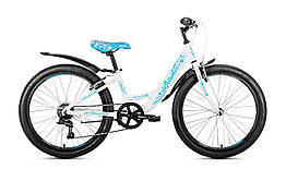 Велосипед для дівчинки 24 Avanti Blanco v-br. 12" білий із блакитним