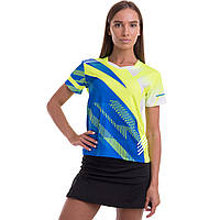 Комплект одежды для тенниса женский футболка и юбка Lingo LD-1835B размер S цвет салатовый-голубой mn