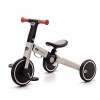 Трехколесный велосипед беговел 3в1 KiderKraft 4TRIKE Silver Grey