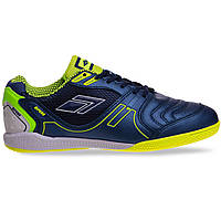 Обувь для футзала мужская DIFENO A20601-4 размер 42 цвет темно-синий-салатовый js