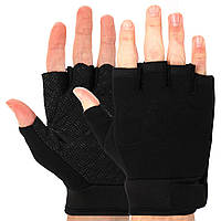 Перчатки тактические с открытыми пальцами Zelart BC-8789 цвет черный js