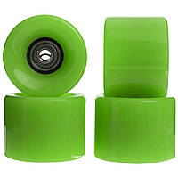 Колеса для скейтборда Penny с подшипником Zelart ABEC-7 SK-4797 цвет зеленый js