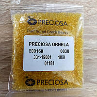 Бисер 01181 Чешский Preciosa 10/0 желтый прозрачный, кристальный сольгель - 50 грамм