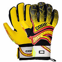 Перчатки вратарские с защитой пальцев CORE FB-9533 размер 9 цвет желтый js