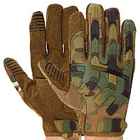Перчатки тактические с закрытыми пальцами Military Rangers BC-9875 размер xxl цвет камуфляж multicam js