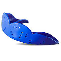Капа перфорована дитяча (Perforated mouthguar) одночастинна Zelart BO-7421 колір синій js