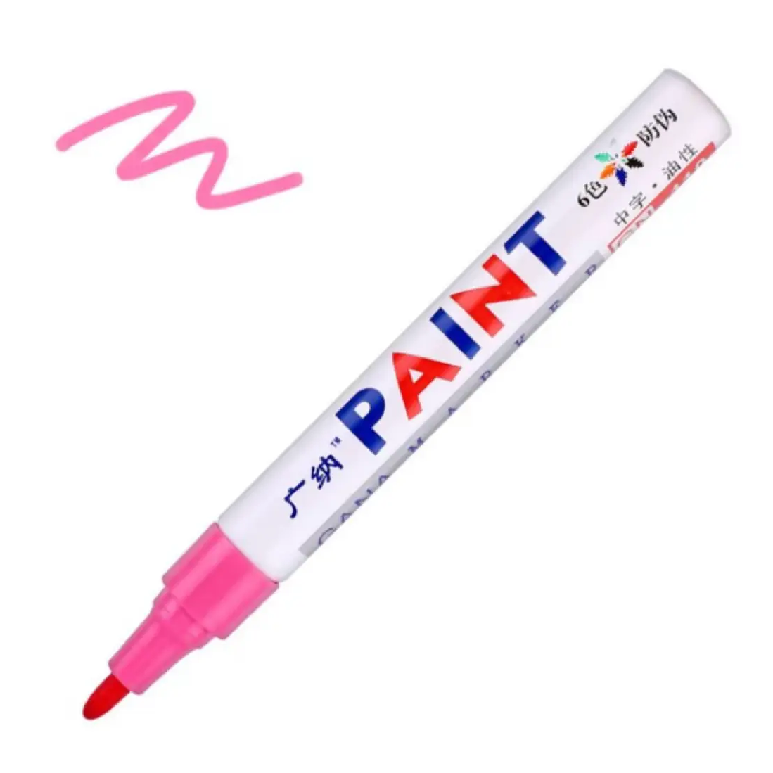 Маркер для шин рожевий, фото 1