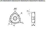 WCMX080412 P6522 (сталь, нерж. сталь, чавун) Твердосплавна пластина змінна для свердла, фото 4