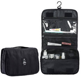 Косметичка дорожня підвісна чоловіча-жіноча сумка органайзер для косметики Чорний (60534)