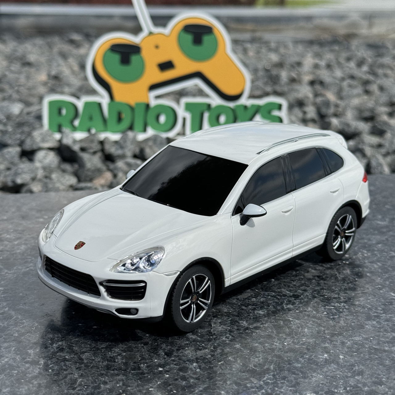 Машинка на радіоуправлінні PORSCHE Cayenne Turbo Білий | Машинка на пульті управління | Порш на радіокеруванні, фото 1
