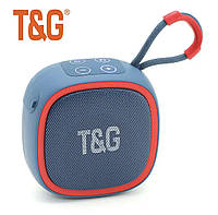 Колонка портативная T&G 659 з Bluetooth BT/USB/TF/FM 5W с ремешком Синяя
