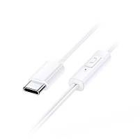 Навушники — гарнітура Baseus Encok CZ11 з TypeC роз'ємом Білий, фото 3