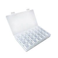 Органайзер на 28 осередків пластиковий для рукоділля та шиття 17х10,5