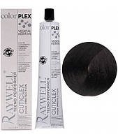 Крем краска для волос Raywell Color Plex Hair Dye With Quinoa Extract 4.7 Средний коричневый фиолетовый 100 мл