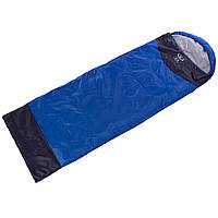 Спальный мешок одеяло с капюшоном Zelart SY-S024 цвет синий-темно-синий mn