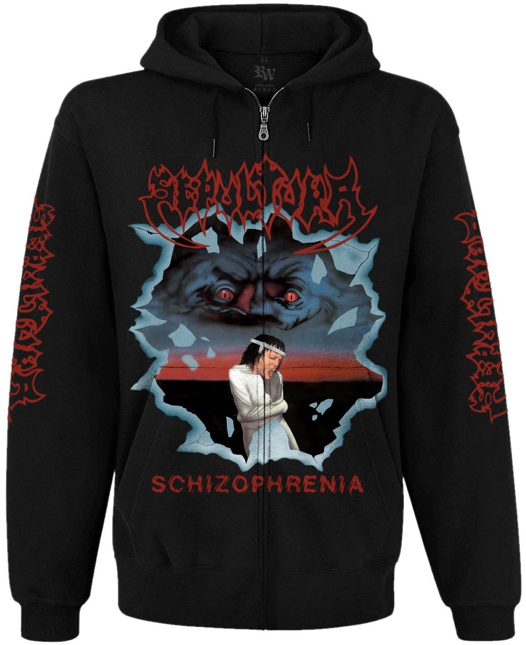Худі Sepultura "Schizophrenia" на блискавці, Розмір L