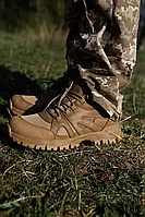 Тактические полуботинки сетка койот ВСУ,военные летние ботинки мужские,песочные кожаные с сеткой на лето