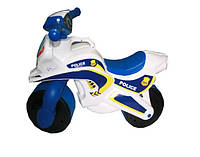 Мотоцикл Doloni-toys МотоБайк Полиция (музыкальная) белый (0139/51)