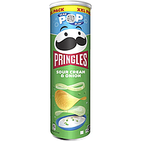 Чипси Pringles Sour Cream & Onion Сметана-цибуля 185 г