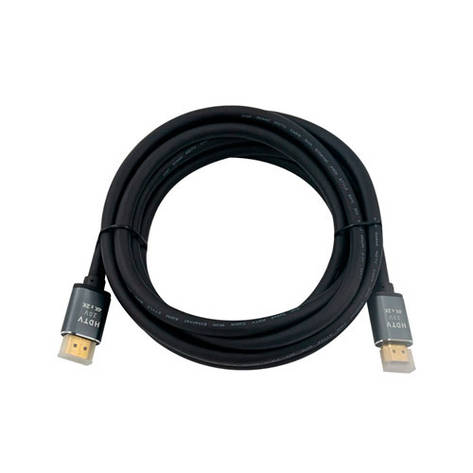 Кабель HDMI - HDMI 1.5м v2.0 4K 3D позолочений грубий, Premium, фото 1
