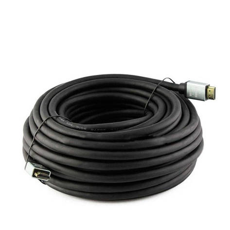 Кабель HDMI - HDMI 10м v2.0 4K 3D позолочений грубий, Premium, фото 1