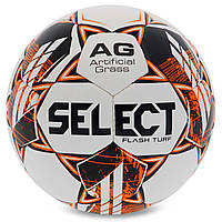 Мяч футбольный SELECT FLASH TURF FIFA BASIC V23 FLASH-TURF-WOR цвет белый-оранжевый mn