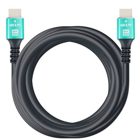 Кабель HDMI - HDMI 10м v2.1 8K UHD позолочений грубий, Premium, фото 1