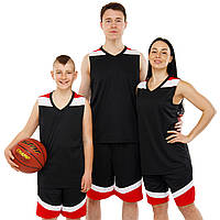 Форма баскетбольна LIDONG L050 розмір M колір чорний-червоний js