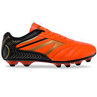 Бутсы футбольная обувь YUKE H8001M размер 41 цвет оранжевый-черный mn