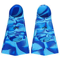 Ласты для тренировок в бассейне короткие с закрытой пяткой CIMA F001 размер S (33-35) цвет синий-голубой js