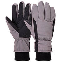 Перчатки спортивные теплые на меху Zelart BC-9227 размер L цвет серый mn