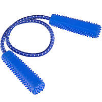 Еспандер трубчастий для фітнесу з масажними ручками Zelart FI-3949 68 см синій js