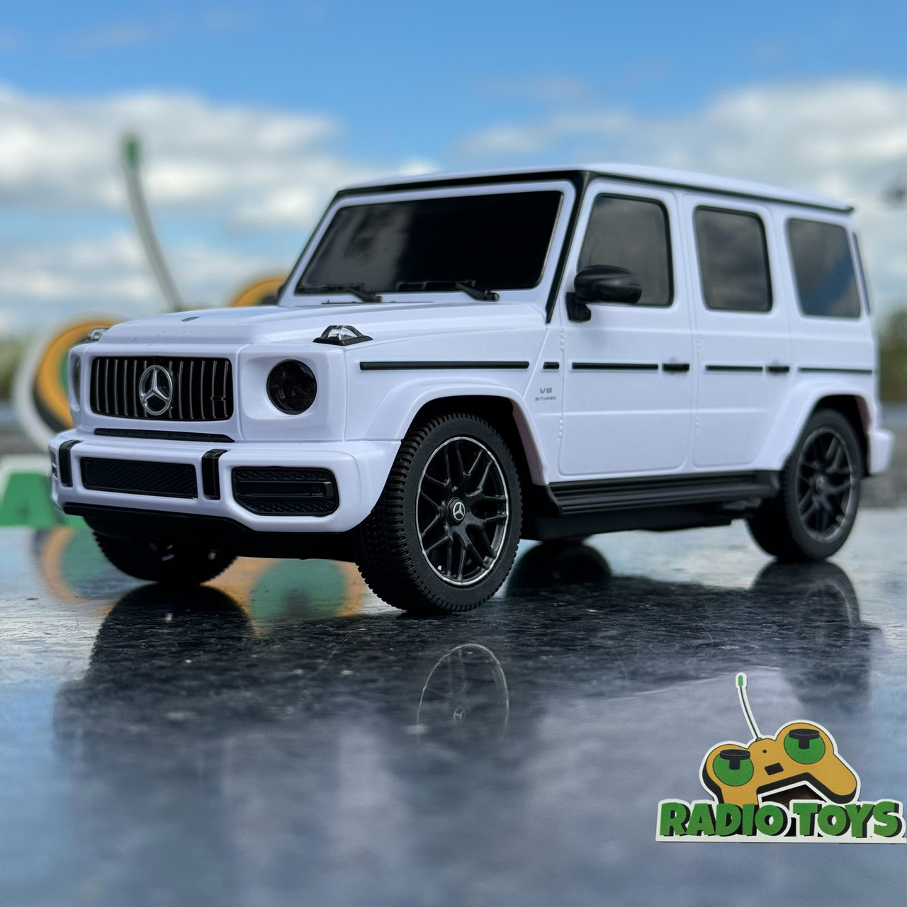 Машинка на радіоуправлінні Mercedes-Benz AMG G-63 Білий | Машинки на пульті управління | Машина Гелік на радіокеруванні, фото 1