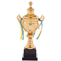 Кубок спортивний із ручками та кришкою Zelart TALE C-2008C висота 43 см золотий js