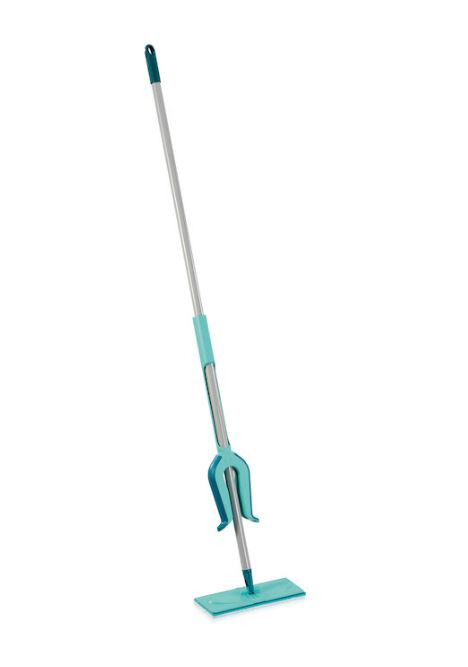 Швабра лентяйка з віджиманням Leifheit Picobello S micro duo, Зручна підлогова швабра з мікрофібри 27 см, фото 1