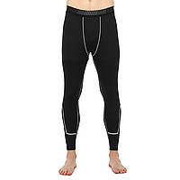 Компрессионные штаны тайтсы для спорта LIDONG UA-516-1 размер 2XL цвет черный-серый mn