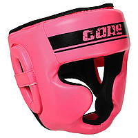 Шлем боксерский с полной защитой CORE BO-4441 размер L цвет розовый js