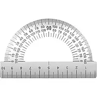 Транспортир 180 (металлический, 100мм)